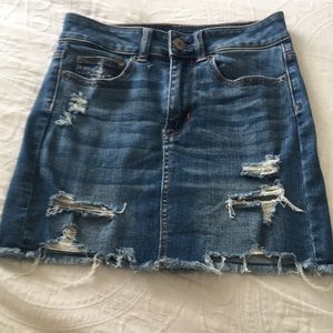AE Jean skirt high rise mini super stretch